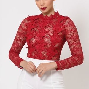 Lace bodysuit top